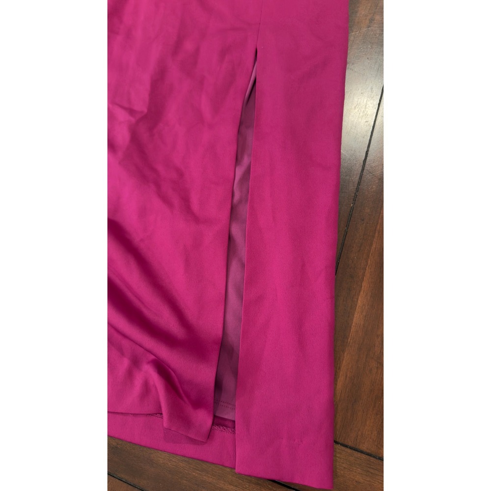 Adrianna Papell Women's Satin Crepe Dress Evening Gown Wild Magenta SZ 6 NEW NWT - Picture 15 of 16